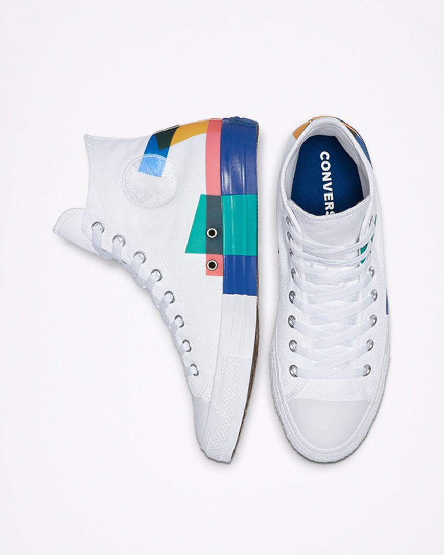 Women's Converse Chuck Taylor All Star Space Racer High Top High Top Shoes White / Blue / Red | AU C6380M
